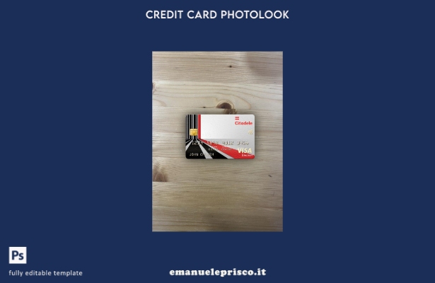 stile verificato Modello anteriore photolook della carta elettronica Visa Citade